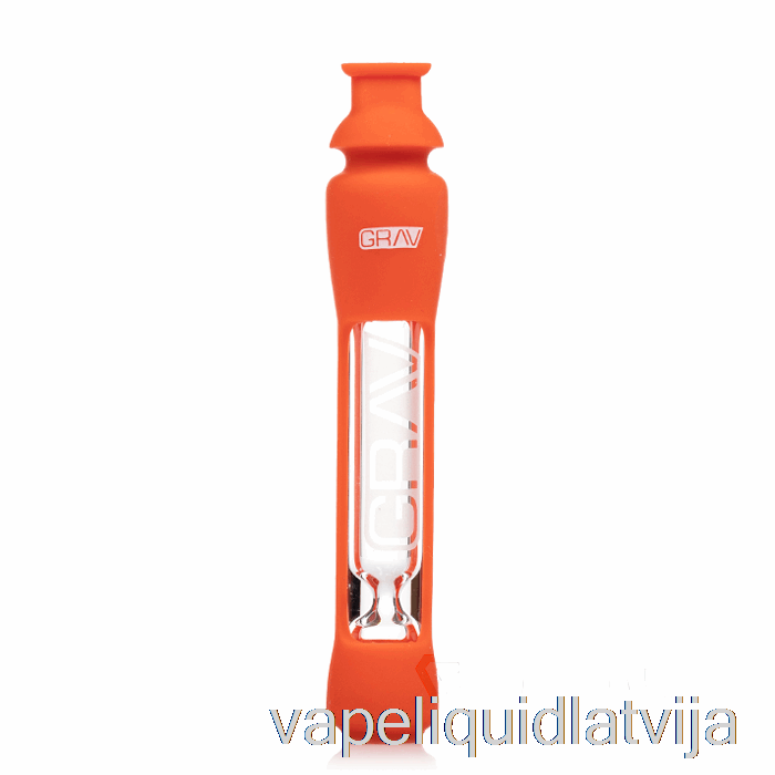 Grav 12mm Degustētājs Ar Silikona Mizas Koši Oranžu Vape šķidrumu